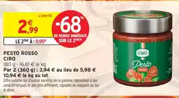Intermarché Ciro pesto rosso offre