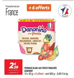 Netto Danonino fromage blanc aux fruits panachés offre