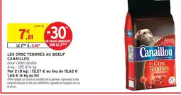 Intermarché Canaillou les croc tendres au boeuf offre
