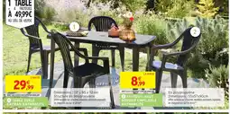 Intermarché Table ovale cayman anthracite offre