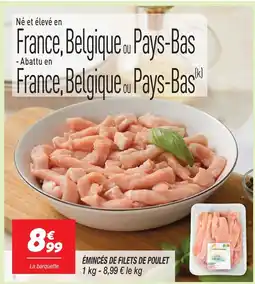 Netto Émincés de filets de poulet offre