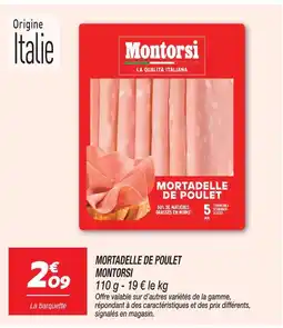 Netto Montorsi mortadelle de poulet offre