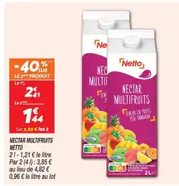 Netto Netto nectar multifruits offre