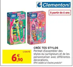 Intermarché Clementoni crée tes stylos offre