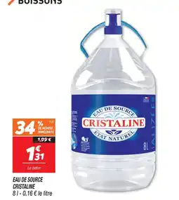 Netto Cristaline eau de source offre