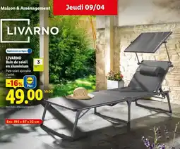 Lidl Livarno - bain de sofa en aluminium offre