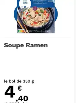 Picard Soupe Ramen offre