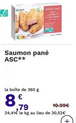 Picard Saumon pané offre