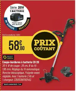 Bricorama Coupe-bordures à batterie CB 20 offre