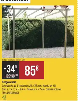 Bricorama Pergola bois offre