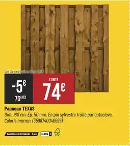 Bricorama Panneau TEXAS offre
