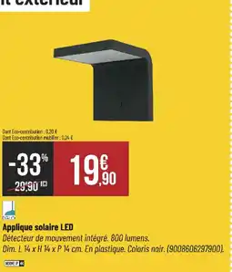 Bricorama Applique solaire LED offre