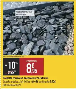 Bricorama Paillette d'ardoise décorative 24/40 mm offre