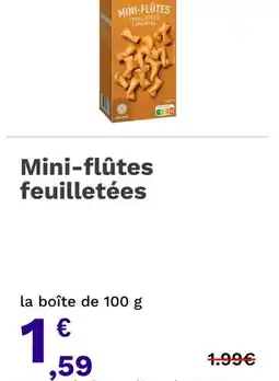 Picard Mini-flûtes feuilletées offre