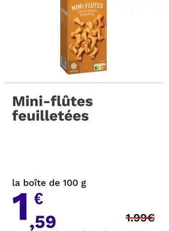 Picard Mini-flûtes feuilletées offre