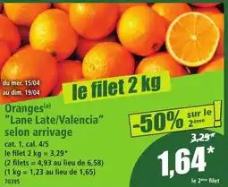 Norma Oranges "lane late/valencia" offre