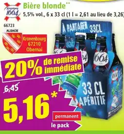 Norma Bière blonde** offre