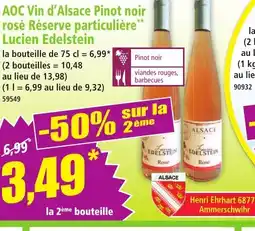 Norma AOC Vin d'Alsace Pinot noir rosé Réserve particulière** Lucien Edelstein offre