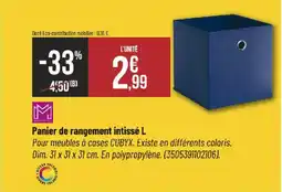Bricorama Panier de rangement intissé L offre