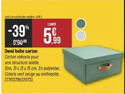 Bricorama Demi boîte carton offre