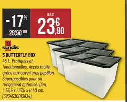 Bricorama SUNDIS 3 butterfly box offre