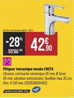 Bricorama Mitigeur mécanique lavabo enefa offre