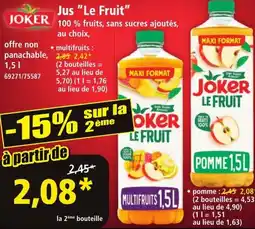 Norma Joker jus "le fruit" offre