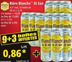 Norma Blanche Bière Blanche** St San offre