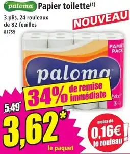Norma Paloma papier toilette(1) offre