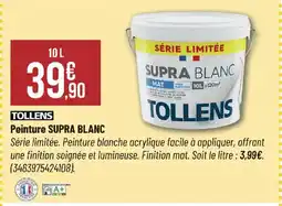 Bricorama TOLLENS Peinture supra blanc offre