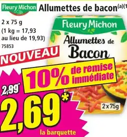 Norma Allumettes de bacon offre