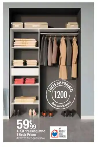 BUT Kit dressing avec 1 tiroir primo offre