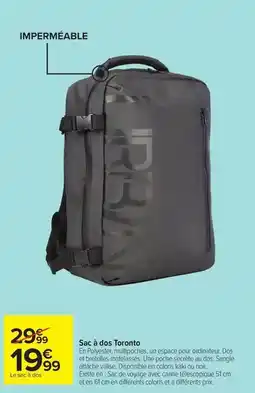 Carrefour Drive Sac à dos toronto offre
