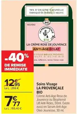 Carrefour Drive Aoc - soins visage offre