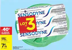 Carrefour Drive Sensodyne - dentifrice lait de 3 offre