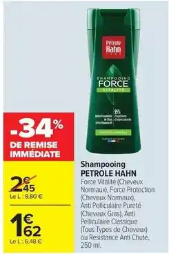 Carrefour Drive Tous - shampooing offre