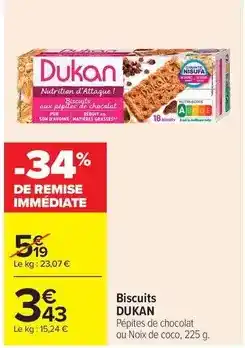 Carrefour Drive Biscuits offre