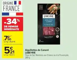 Carrefour Labeyrie - aiguillettes de canard offre