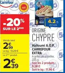 Carrefour Carrefour - extra halloumi a.o.p offre