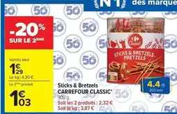 Carrefour Carrefour - sticks & bretzels offre