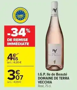 Carrefour Domaine de terra vecchia - i.g.p. lle de beauté offre