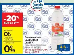 Carrefour Carrefour - eau aromatisée classic' offre