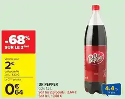 Carrefour Dr pepper - cola offre