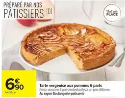 Carrefour Nos - tarte vergeoise aux pommes 6 parts offre