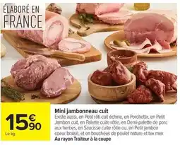 Carrefour Palette - mini jambonneau cuit offre