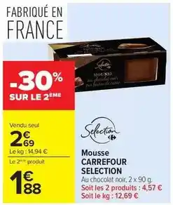 Carrefour Carrefour - mousse selection offre