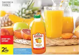 Carrefour Andros - jus de fruits offre