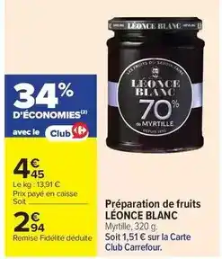 Carrefour Carrefour - préparation de fruits offre