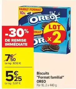 Carrefour Oreo - biscuits format familial offre