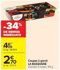 Carrefour Coupes à garnir offre
